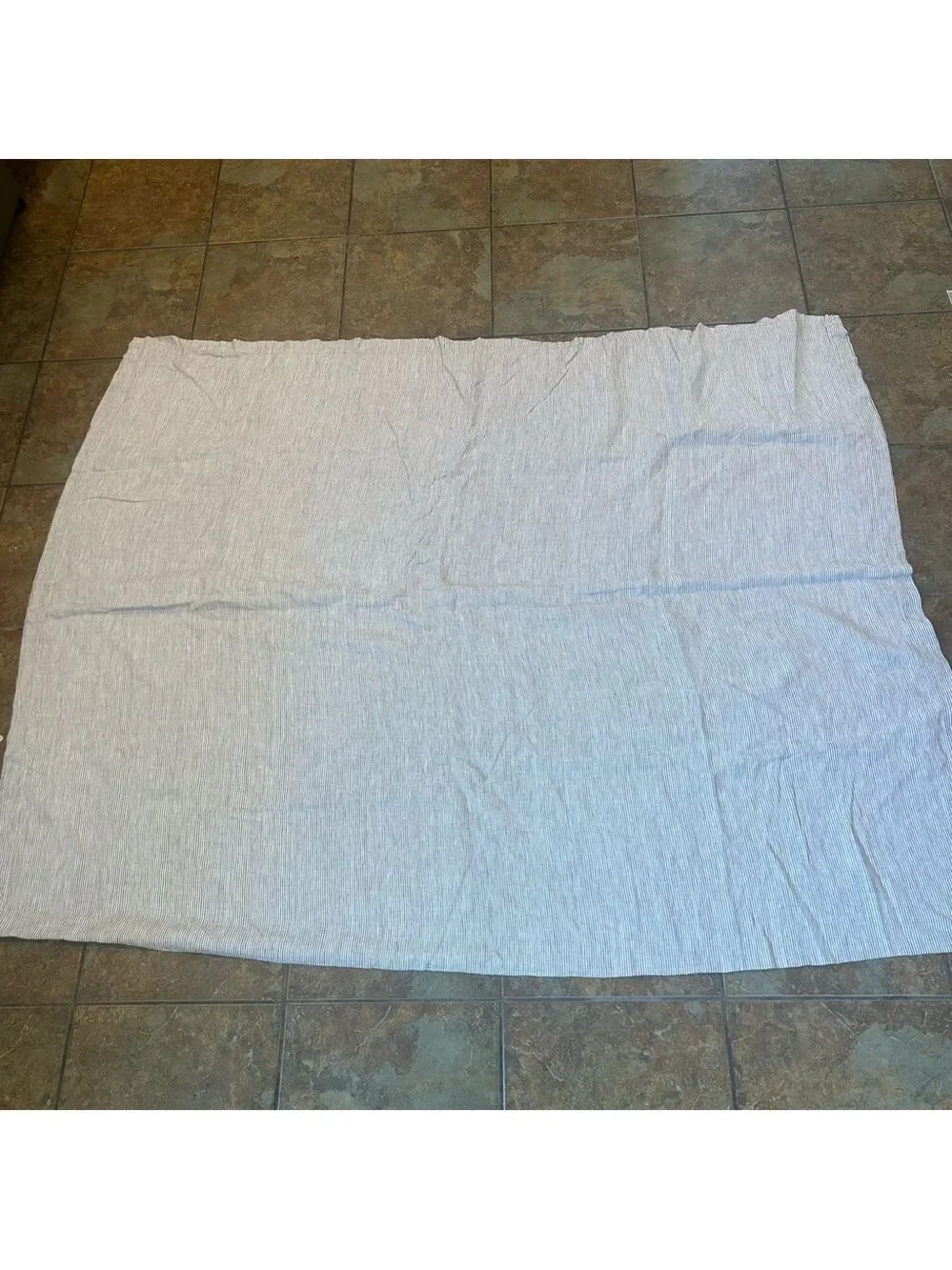 Pottery Barn Duvet Cover 100% Linen Oatmeal Brown Minimalist Queen